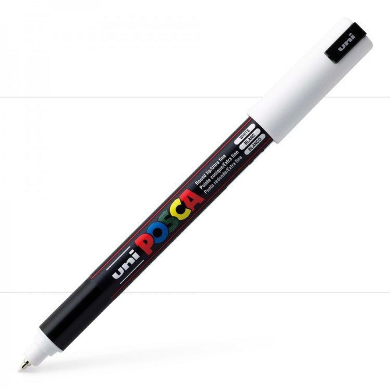 Uni Posca - PC-1MR - White Extra-Fine Pin Tip Acrylic Paint Pen